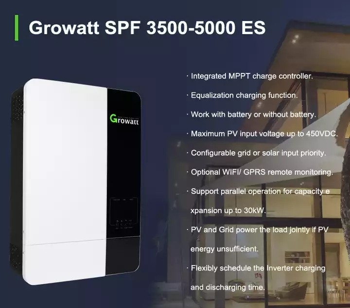 Hybrider Solarinverter 5000ES SPF 5000 ES PV weg vom Gitter-monokristallinen Silikon 3500w 5000w