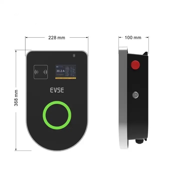 32A EV-Ladestation OCPP 1.6 Smart Wallbox 22KW mit Wifi 4G-Kommunikation
