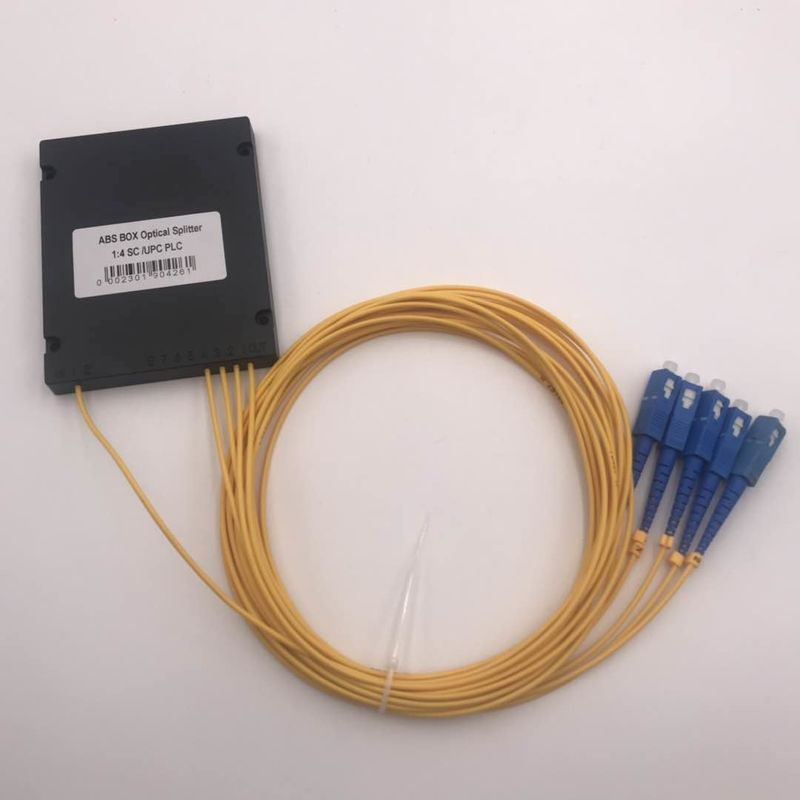 Faser EPON GPON Optik-Tiefeinfügungsdämpfung PLC-Teiler-1 * 4 mit Verbindungsstück
