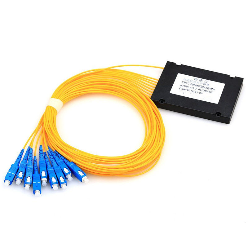 FTTB FTTH SC/UPC PLC-Teiler 1x8 ABS aus optischen Fasern kastenähnlich
