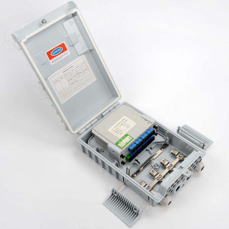 16 Faser-Zugangs-Anschlusskasten Caixa Caja des Kern-FTTH Wand im Freien mit CTO Inline Drop Cable