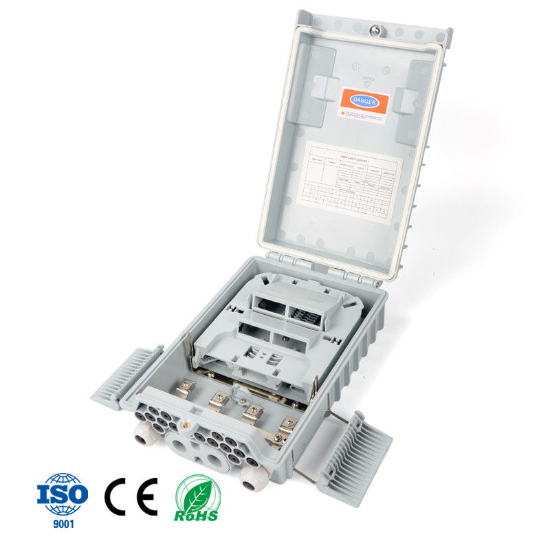 16 Faser-Zugangs-Anschlusskasten Caixa Caja des Kern-FTTH Wand im Freien mit CTO Inline Drop Cable