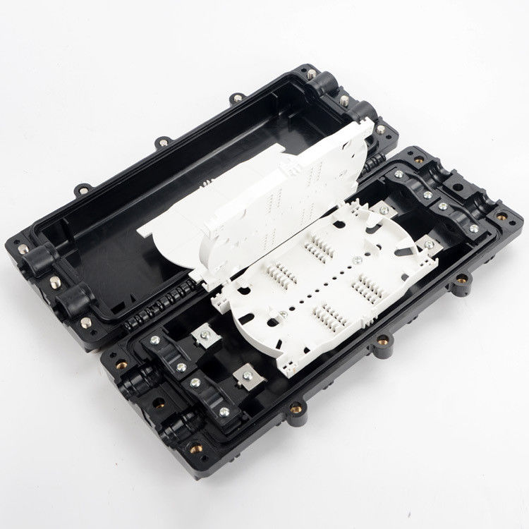 3 in 3 aus inline 48 Kern-Faser-Spleiß Tray Enclosure, horizontaler Faser-gemeinsamer Optikkasten 1.5kg