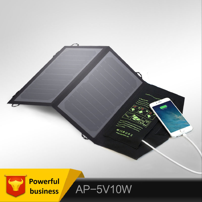 Faltendes Solar-PV-Platten-Handy-Ladegerät im Freien tragbares 5V 10W 300g