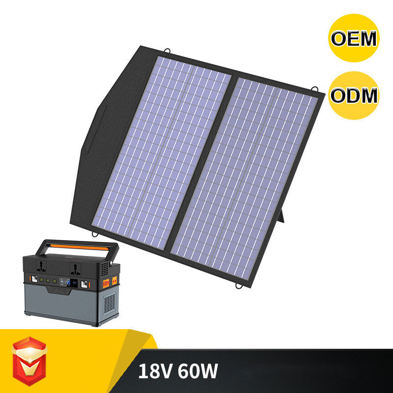 Faltbare tragbare Solar-wasserdichte Solarenergie-Bank 18VDC 3A des PV-Gremiums-Ladegerät-60W