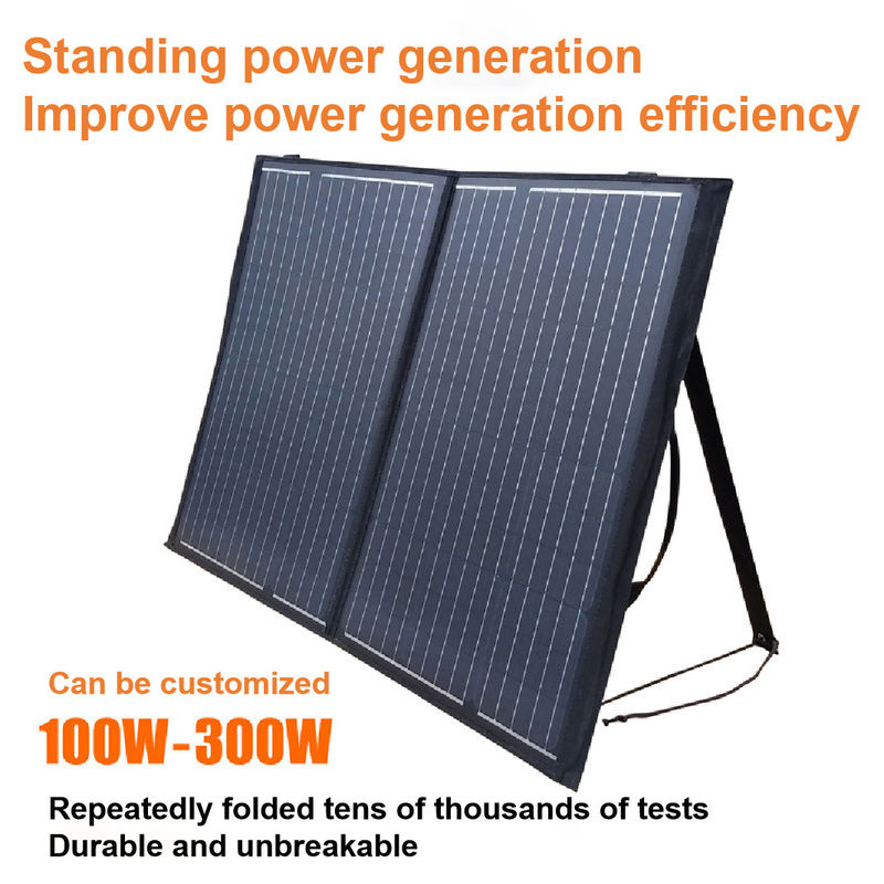 Doppel-100w 5V 2.1A USB tragbare Falte 2 des wasserdichten Solar- PV-Platten-Ladegerät-