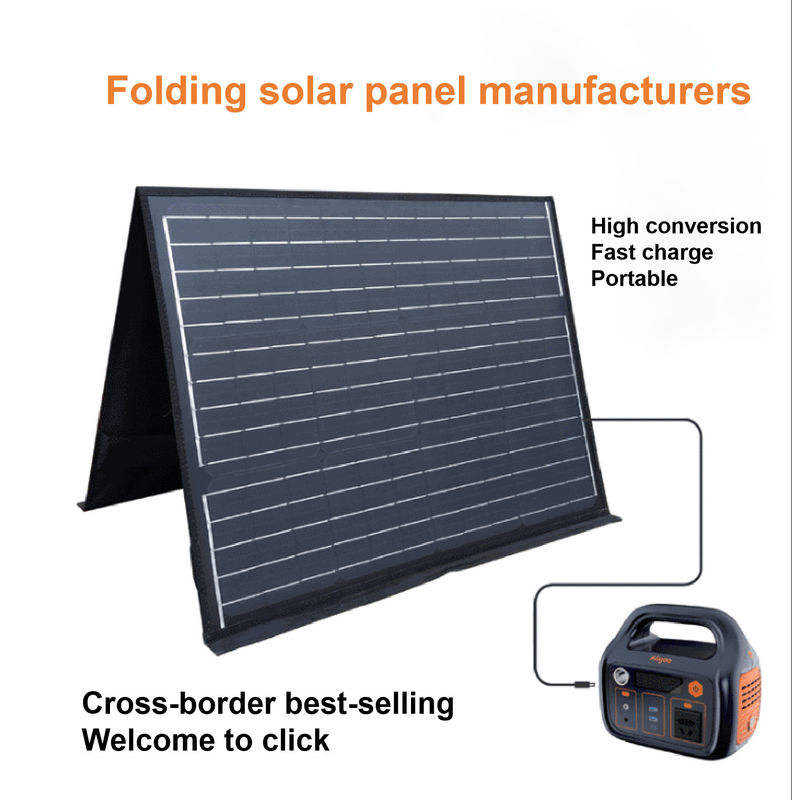 Doppel-100w 5V 2.1A USB tragbare Falte 2 des wasserdichten Solar- PV-Platten-Ladegerät-