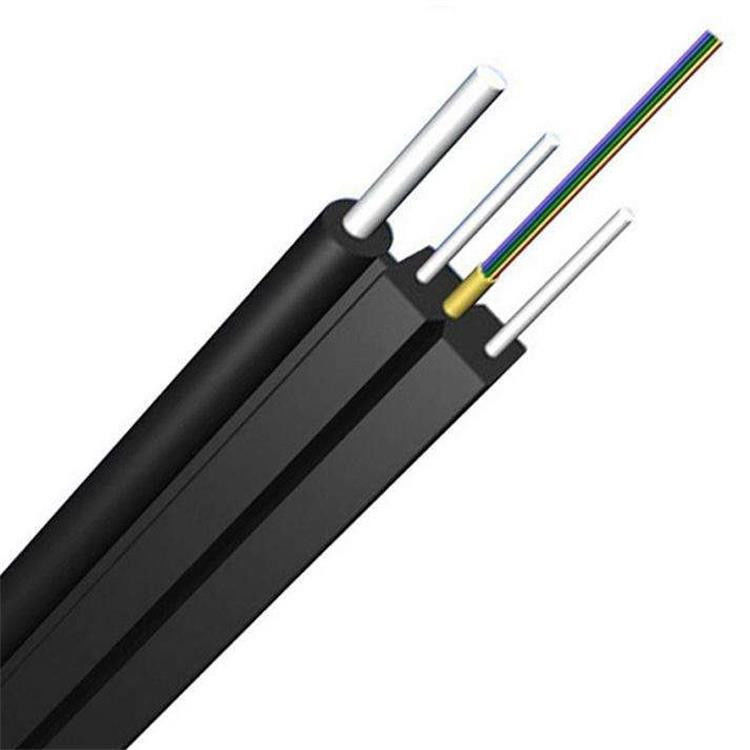 FTTH im Freien lassen Flachmonomode- des Lichtwellenleiter-2km G657A1 LSZH fallen