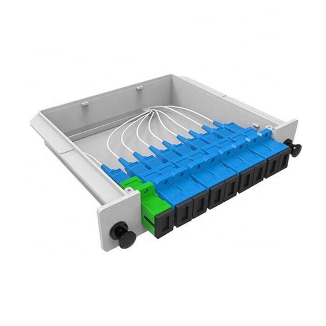 LÄRM 1X8-PLC SC/UPC Faser Optik-Art 1260nm-1650nm Wellenlänge PLC-Teiler-1*8