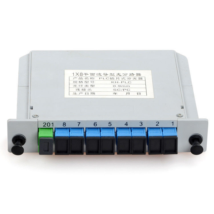 LÄRM 1X8-PLC SC/UPC Faser Optik-Art 1260nm-1650nm Wellenlänge PLC-Teiler-1*8