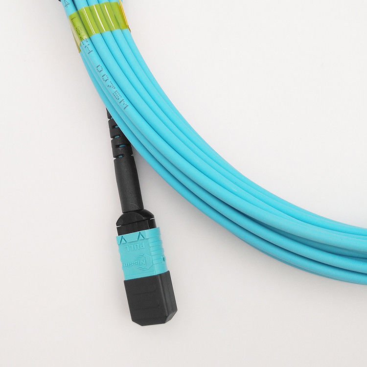Hochiry MPO/Faser-Art Verbindungskabel des MTP-Stamm-Kabel-12 B Faser-OM4 in mehreren Betriebsarten