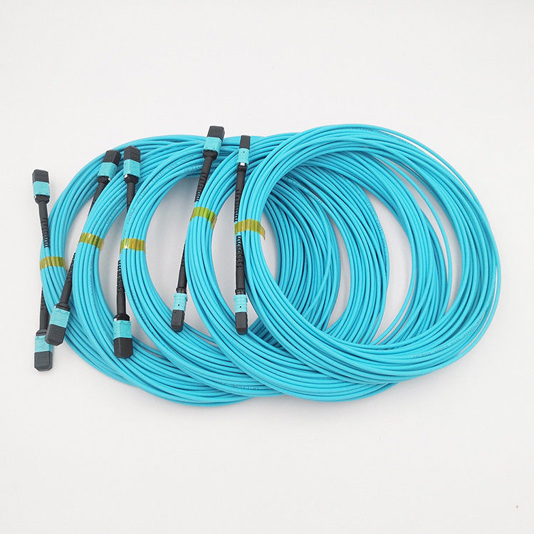 Hochiry MPO/Faser-Art Verbindungskabel des MTP-Stamm-Kabel-12 B Faser-OM4 in mehreren Betriebsarten