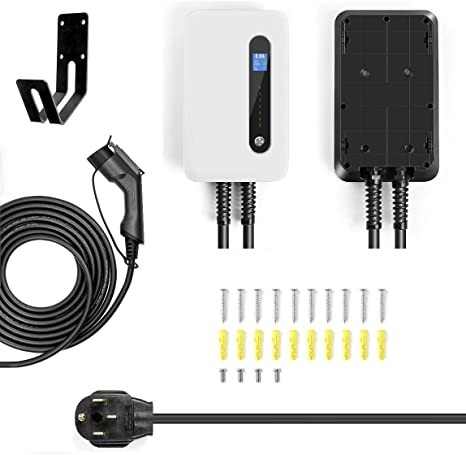 240V 9.6kW 40 tragbare EV Ladegerät-Station Ampere-Niveau-2 mit Stecker