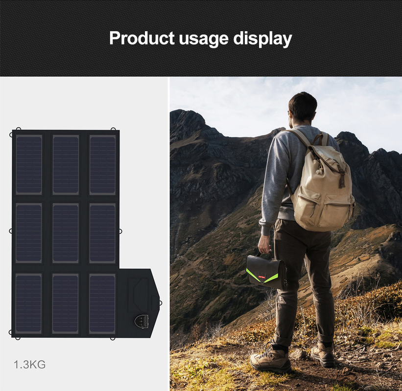 der Solarenergie-70W parallelen Schnittstelle System-kompatibles Notizbuch der faltbaren Sonnenkollektor-des Ladegerät-5V USB