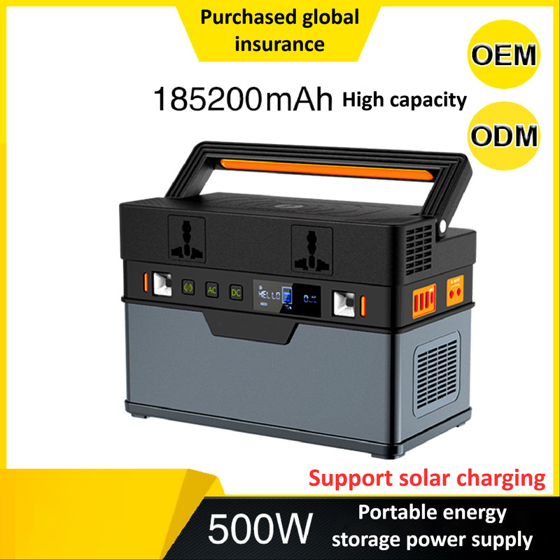tragbarer 500Wh Kraftwerk-beweglicher Lithium-Batterie-Solarsatz für RV Kampieren im Freien