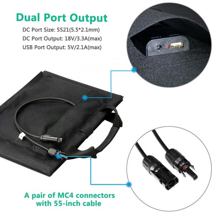 Monokristalliner HauptSonnenkollektor der neuer Entwurfs-Berufs3 Falten-50W im Freien Monokristalliner HauptSonnenkollektor der neuer Entwurfs-Berufs3 Falten-50W im Freien